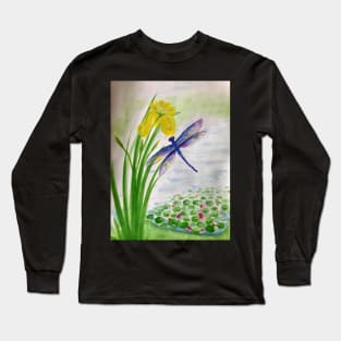 Dragonfly pond life Long Sleeve T-Shirt